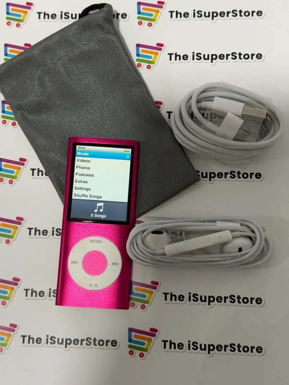 Refurbished Apple iPod Nano 4th Gen 8GB Pink MP3 New Battery 1 YR warranty
